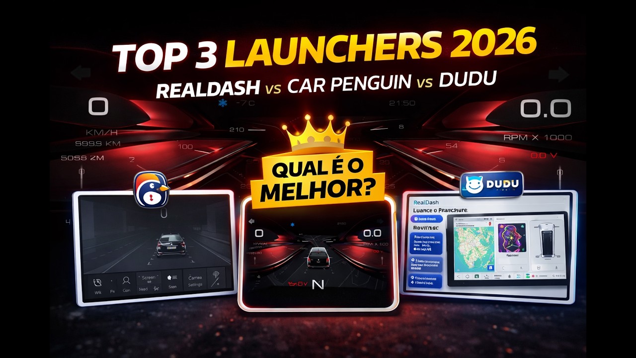 Top 3 launchers 2026: RealDash vs Car Penguin vs Dudu