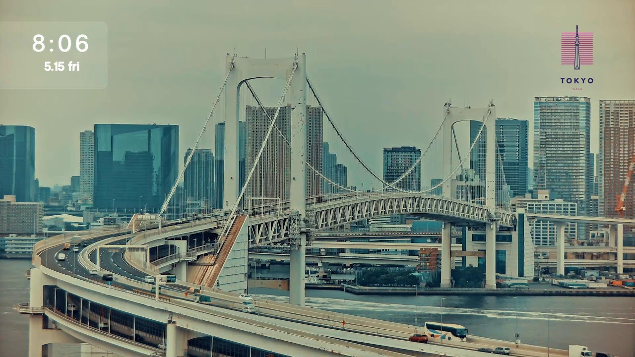 Tokyo Odaiba Live Camera お台場 ライブカメラ 東京 勉強・作業・集中・リラックス with Lofi BGM 🎶