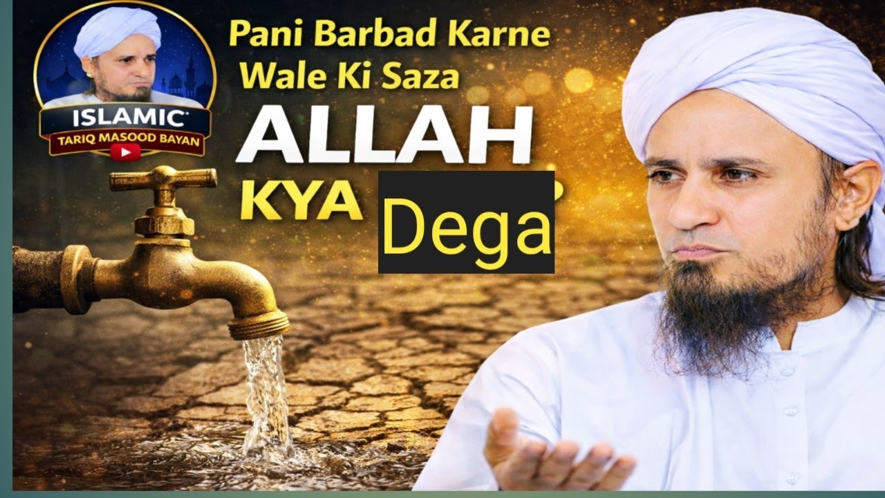 Pani Barbad Karne Wale Ki Saza | Allah Kya Lega? | Islamic Tariq Masood Bayan 