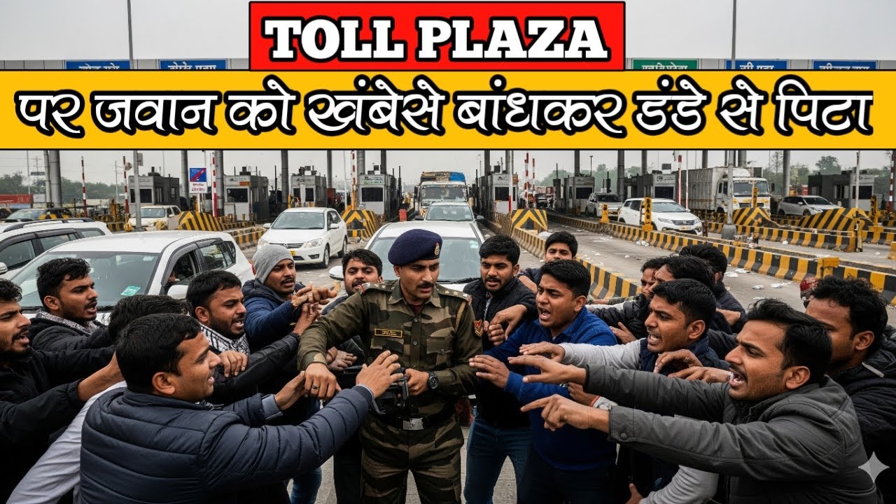 Meerut Toll Plaza पर एक जवान को खंबे से बांधकर पिटा | Soldier Tied to Pole Beaten By Toll Staff​​