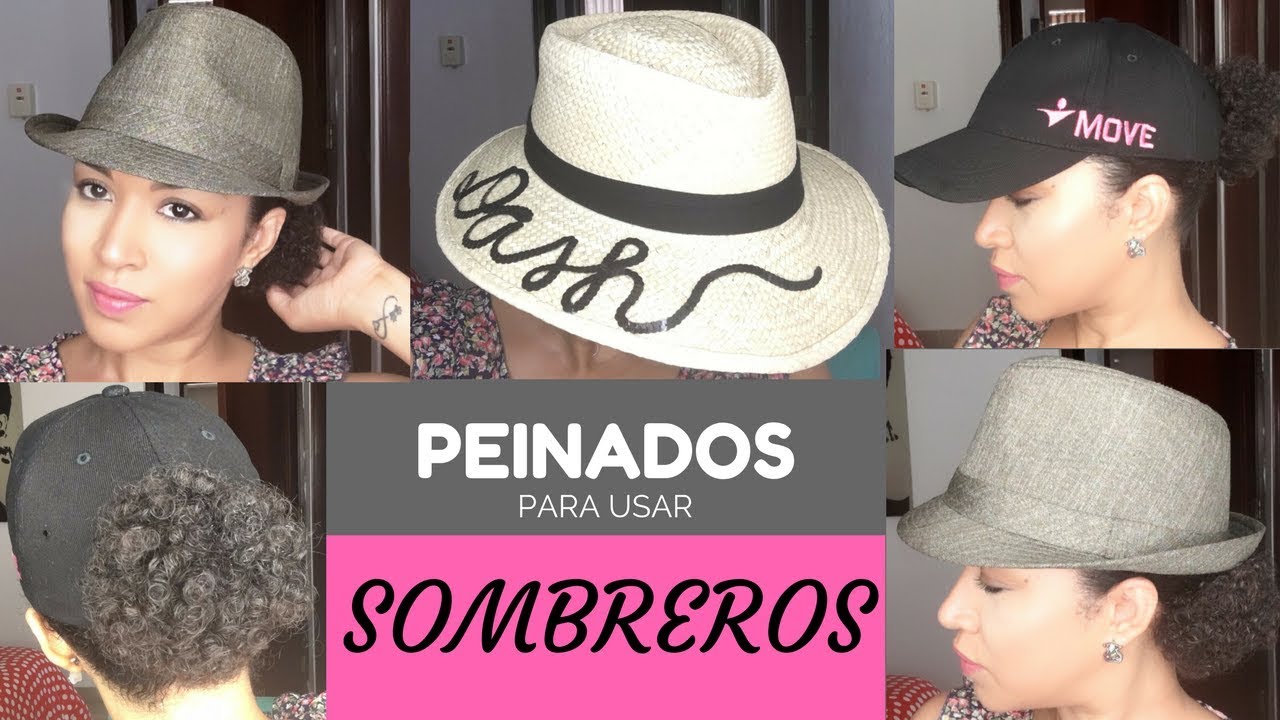 Peinados para usar Sombreros - Cabello Rizado Corto