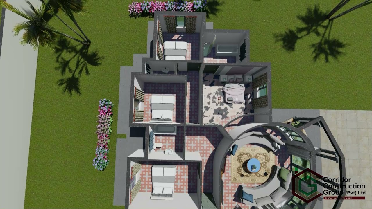 215 sqm Plan (Circled Lounge)