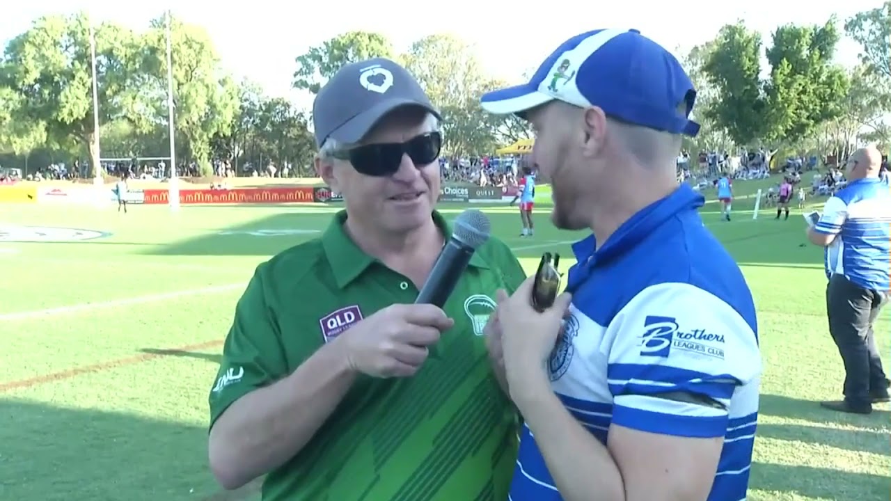 2021 Rugby League Ipswich ACS Group A Grade Premiership Half Time catch up with both Coaches