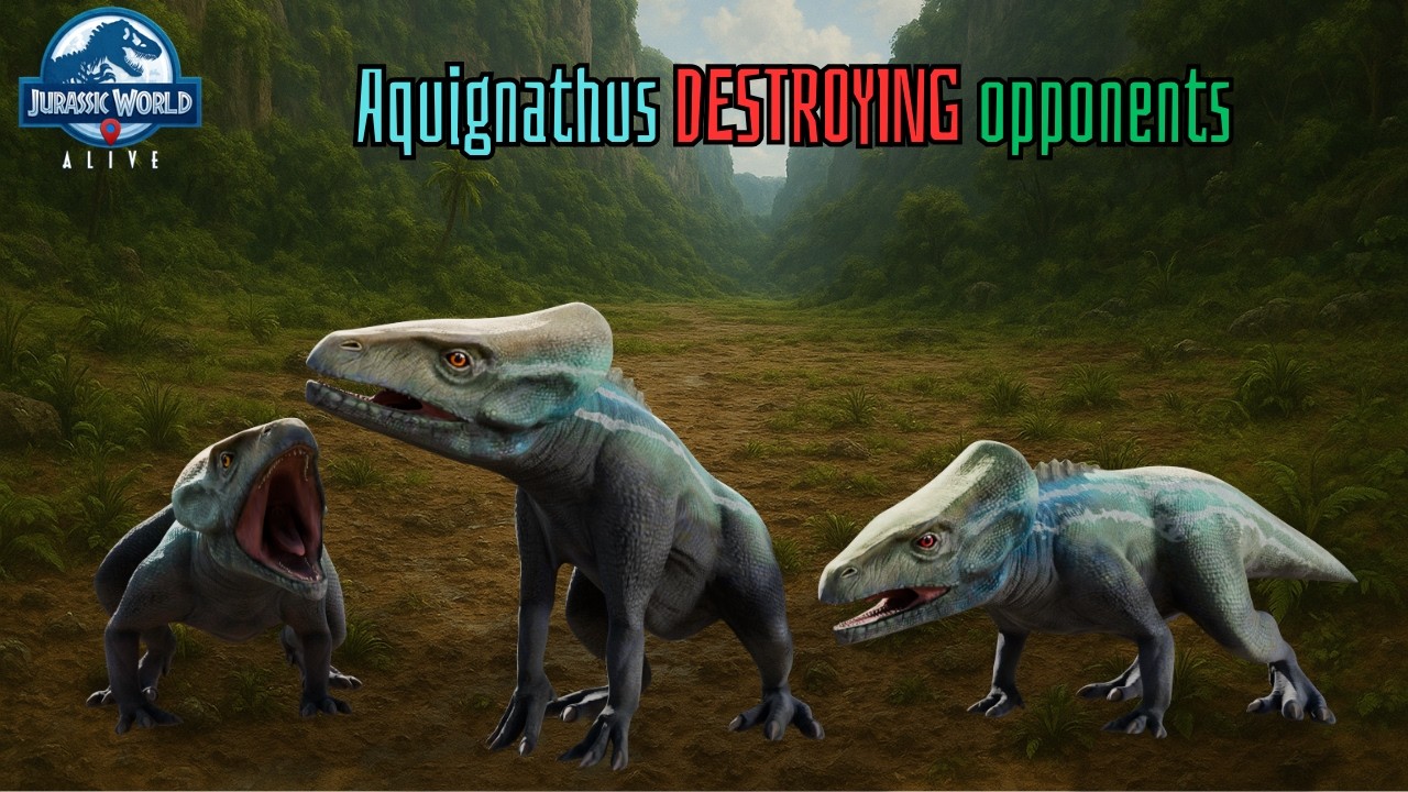 Aquignathus DESTROYING opponents 😎 | PVP Battles | Jurassic World Alive Gameplay 671