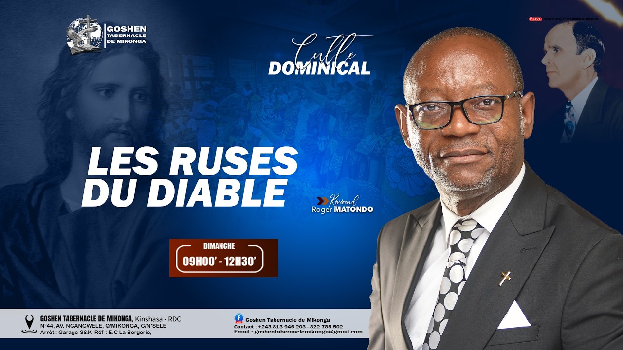 LA PEUR 2 I ENSEIGNEMENTS SUR LES RUSES DU DIABLE I PAST. ROGER MATONDO I JEUDI 12/03/2026