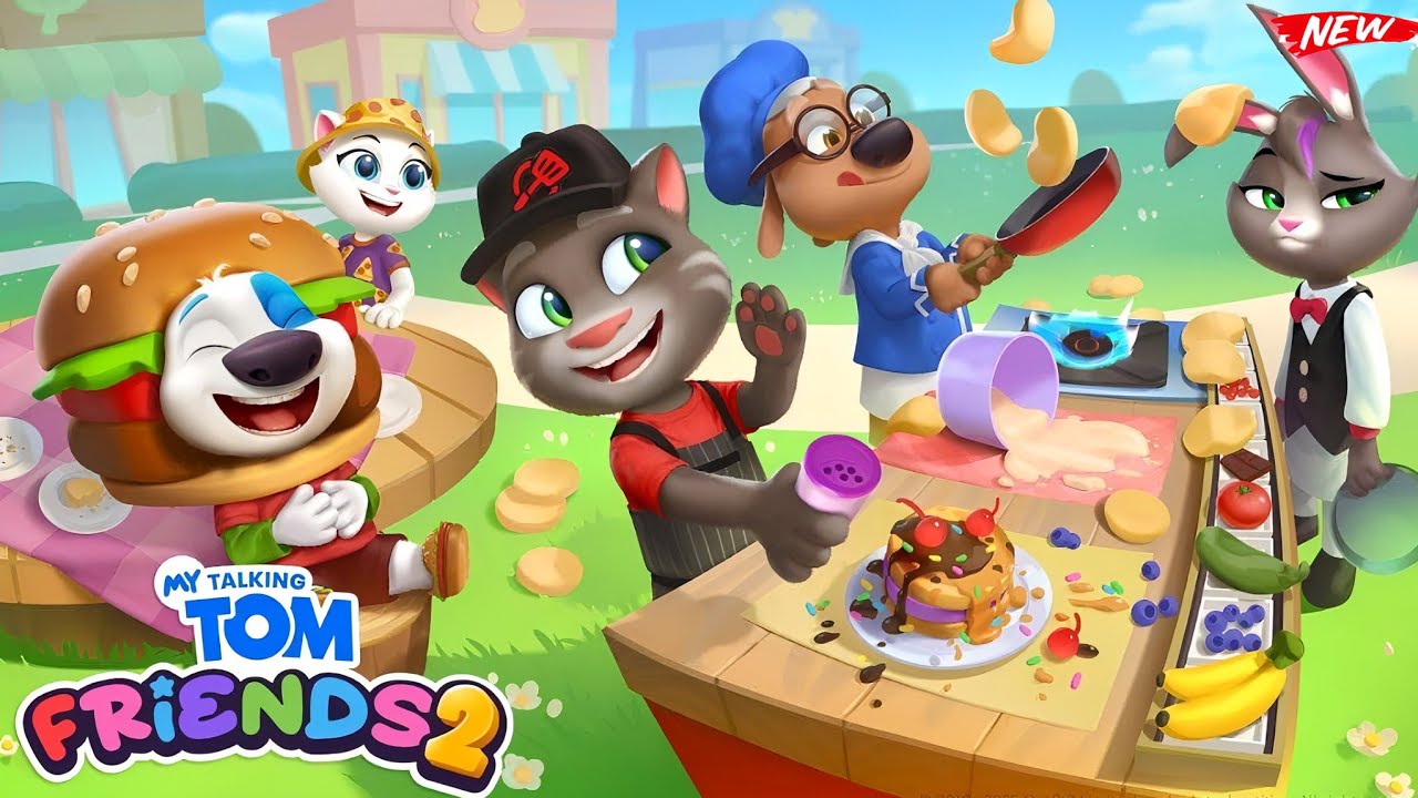 My Talking Tom Friends 2 Halloween update New outfit unlocked Gameplay Android ios 