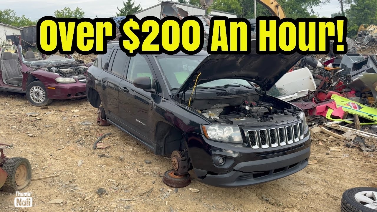 How I make over $200 an hour scrapping cars! 