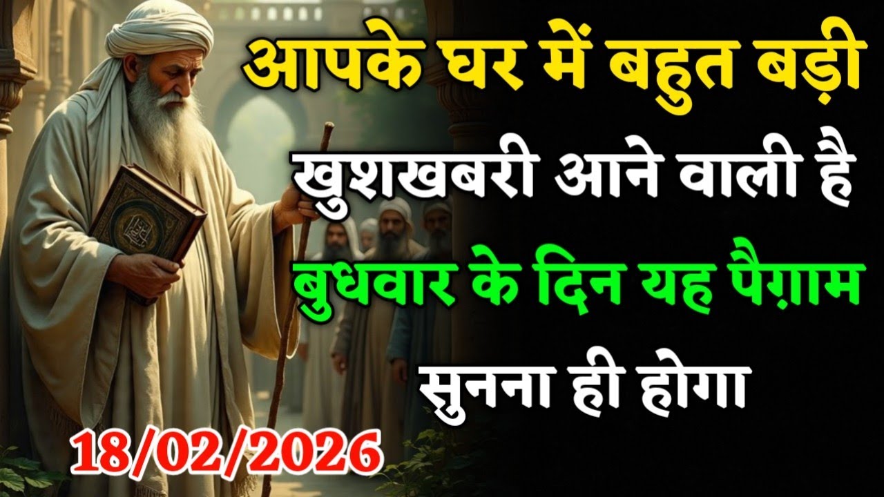 18/01/ 2026 अल्लाह का पैगाम: आपके घर में बहुत बड़ी खुशखबरी आने वाली है। अनदेखा ना करें। #allah