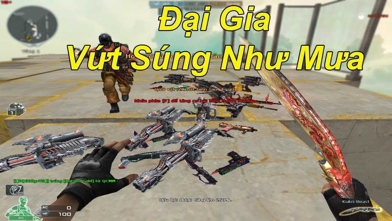 Gặp Đại Gia Vứt 6 Nòng VIP Nhiều Như Mưa Trong Zombie Escape | TQ97