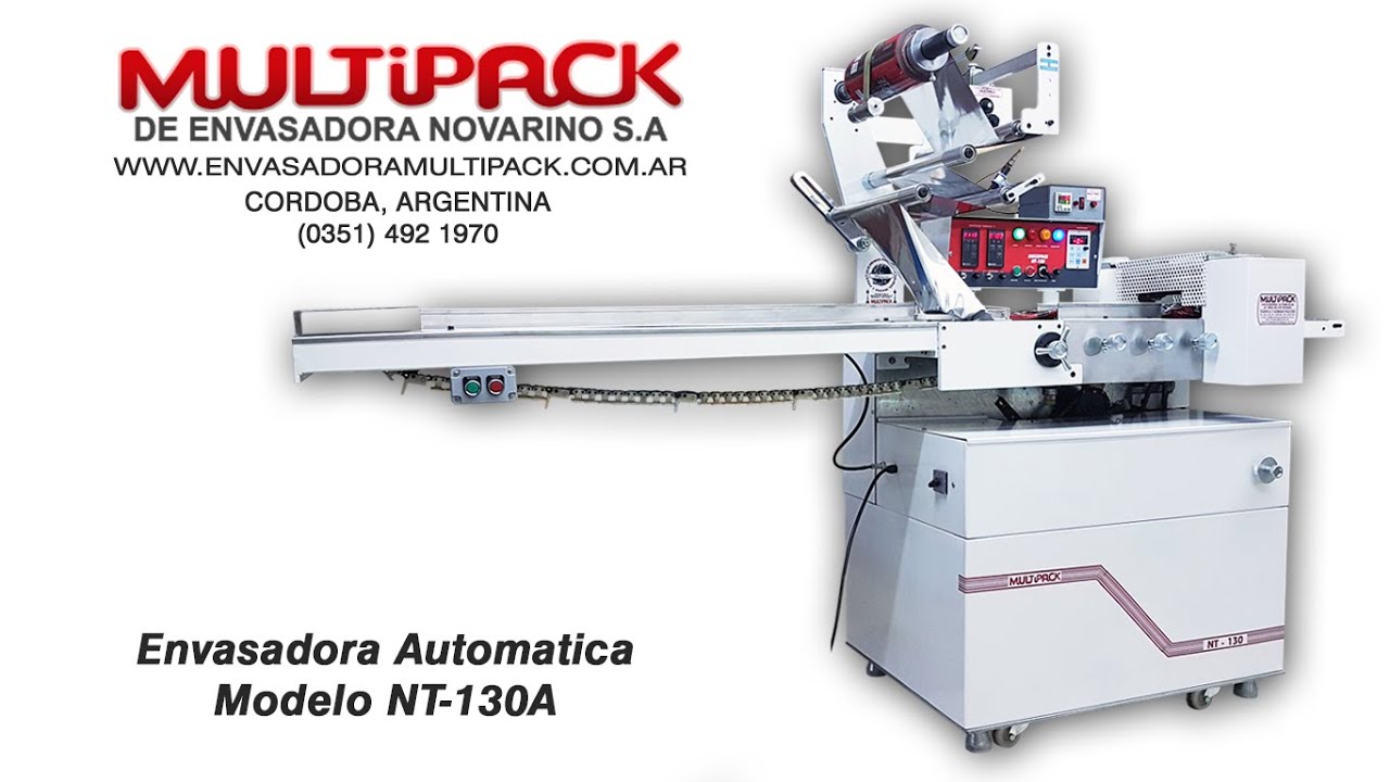 Envasadora Flow Pack  Multipack Impresi&oacute;n Centrada