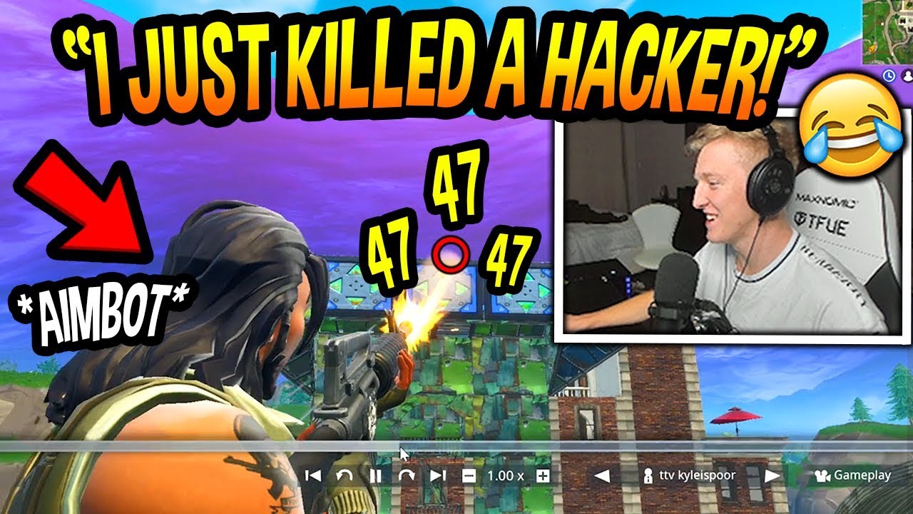 TFUE KILLS AN *AIMBOT* HACKER LIVE ON STREAM! (INSANE!) Fortnite FUNNY & SAVAGE Moments