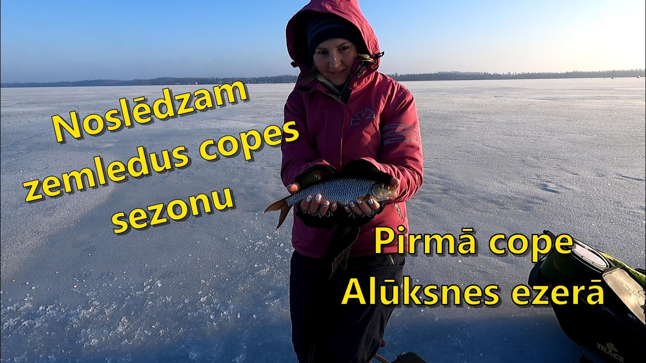 Pirmā copes pieredze Alūksnes ezerā. Noslēdzam zemledus copes sezonu.