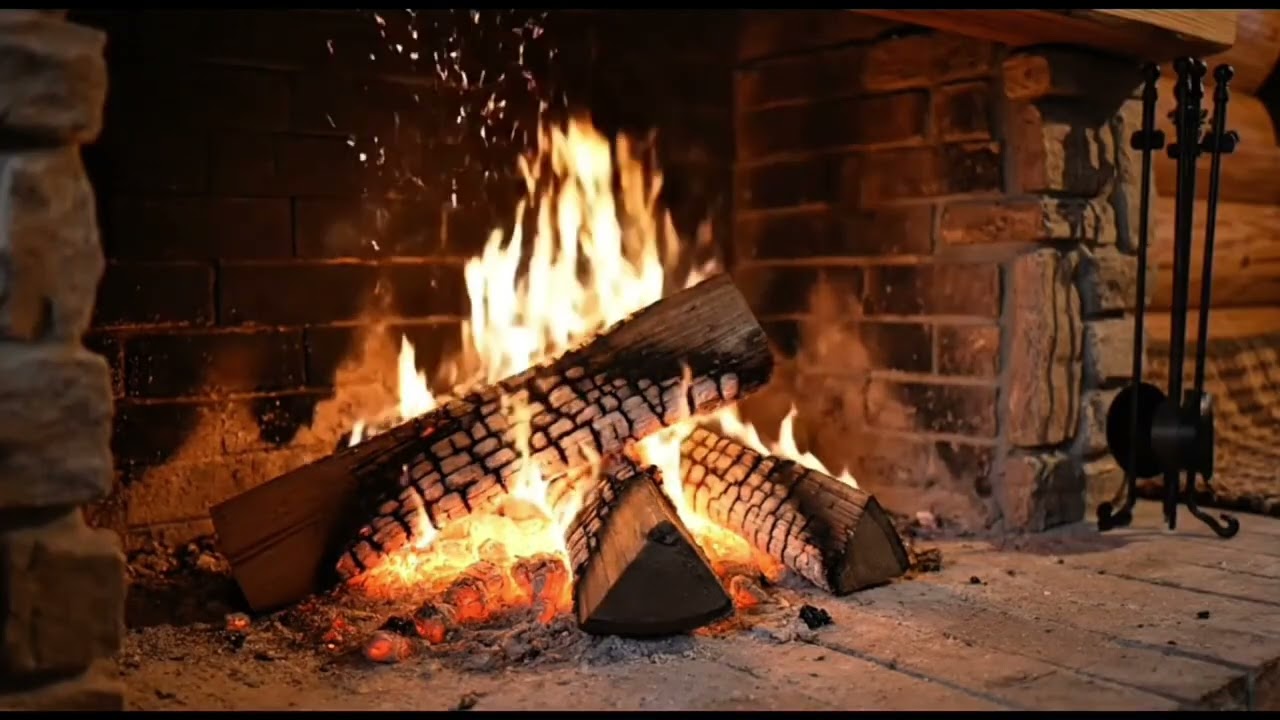 3 Hours Fireplace - Cozy Crackling Fire | Relax, Sleep, Study & Stress Relief