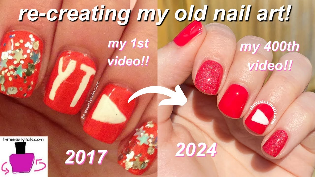 My 400th Video!?!? 🥳 | Re-creating my OLD nail designs!