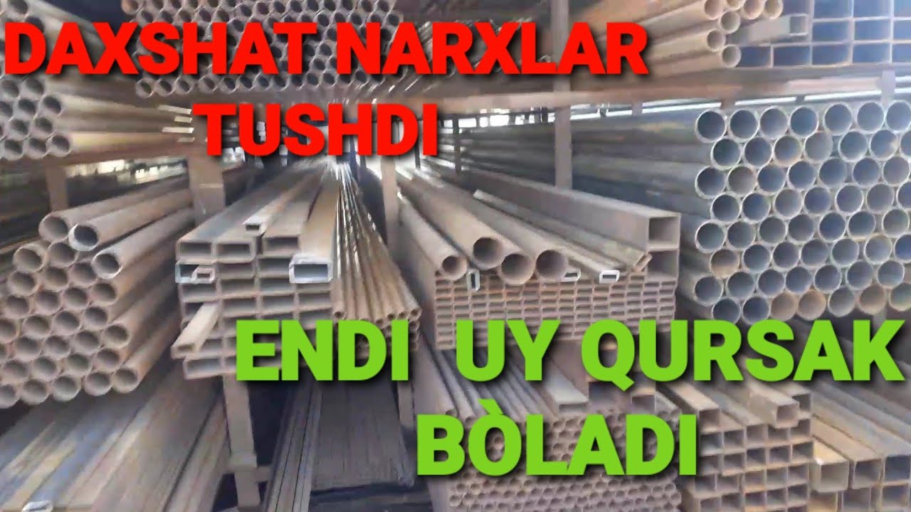 BUXORO VOPKENT TUMN TURBA PROFIL ARMATURA NARXLARI 28 12 2021