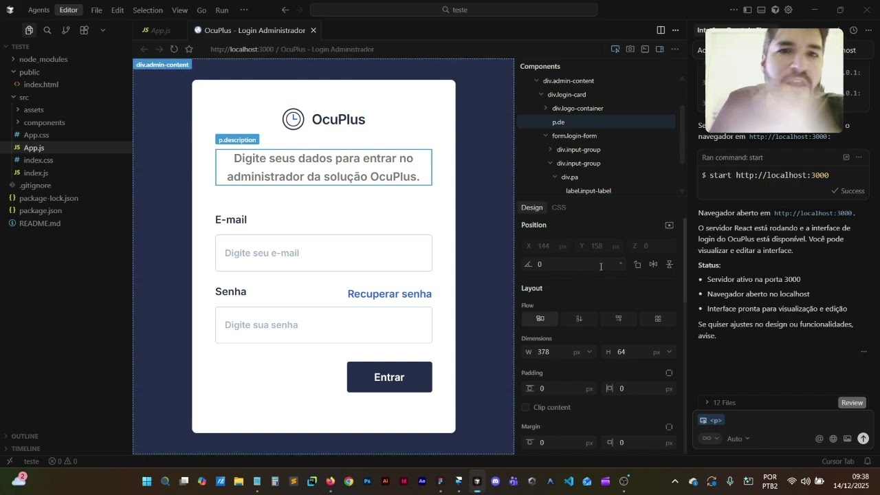 Cursor Visual Editor - Design com IA aplicado