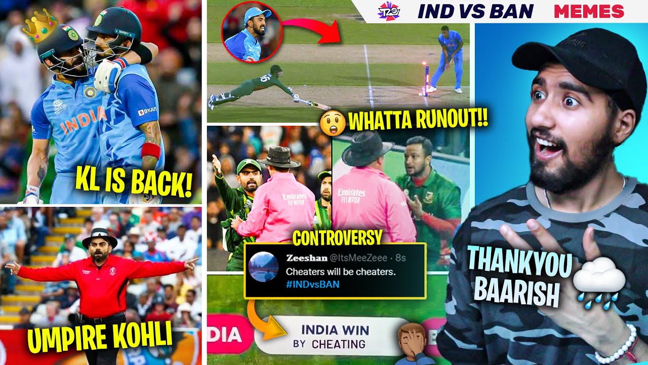 IND BEAT BANGLADESH😎| PAK FANS REACTION | UMPIRE KOHLI🤣⋮ INDvBAN T20WC