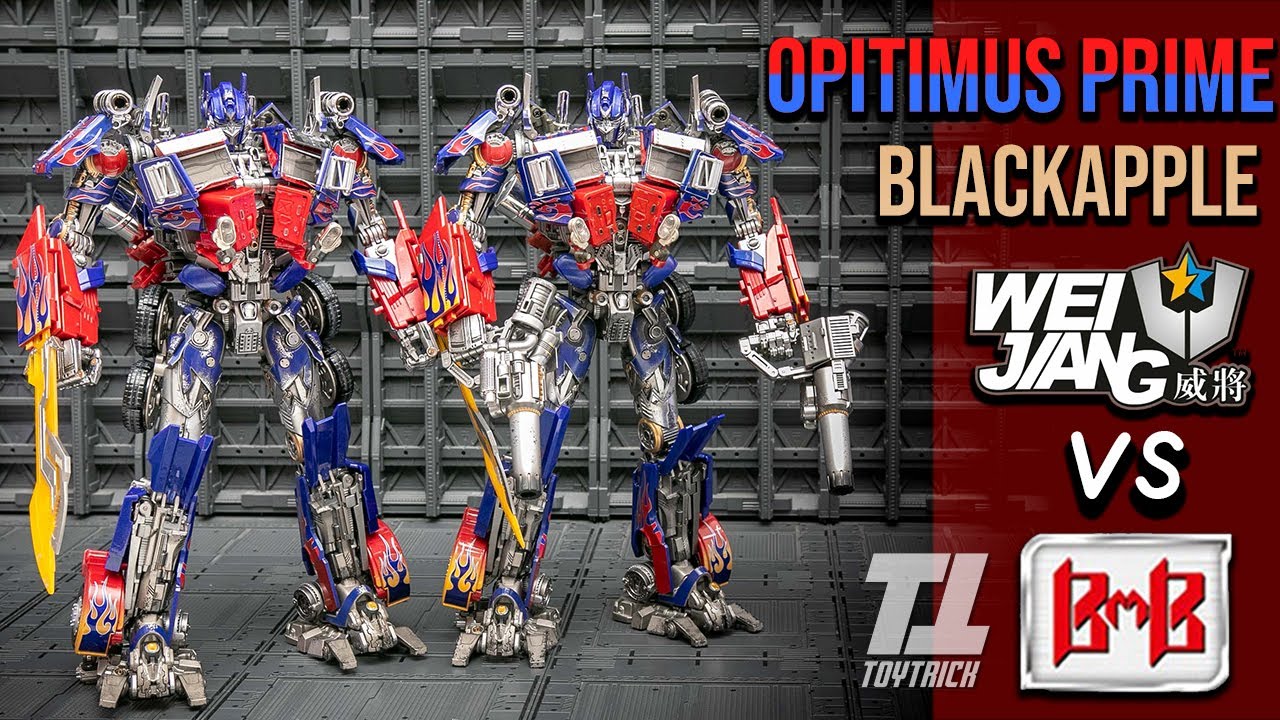 Review Optimus Prime BlackApple BMB VS BlackApple Weijiang ล๊อตแรกเทียบล๊อตผลิตใหม่ BY TOYTRICK