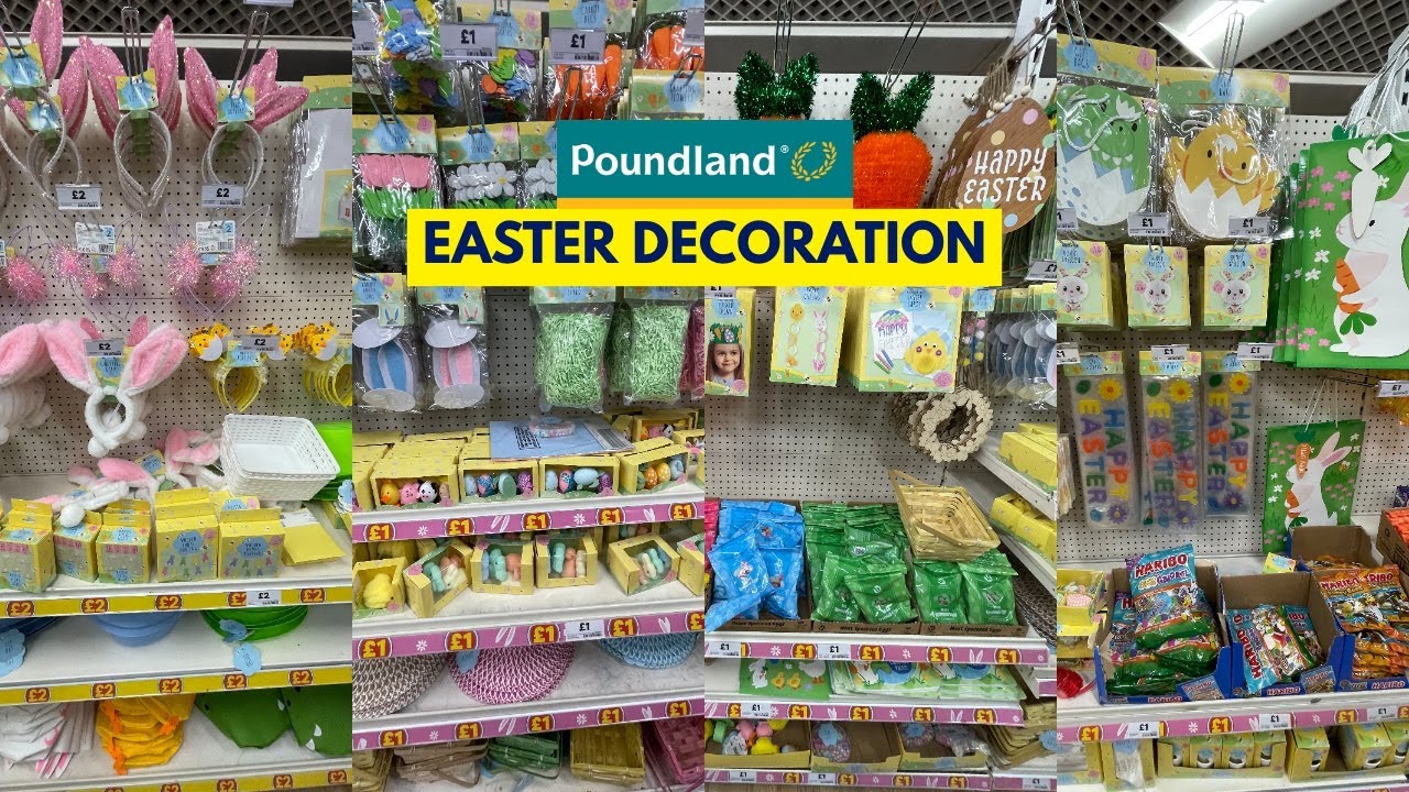 POUNDLAND EASTER DECORATION COLLECTION WITH PRICE 2025 | POUNDLAND HAUL | TRAVELANDSHOP WITH ME