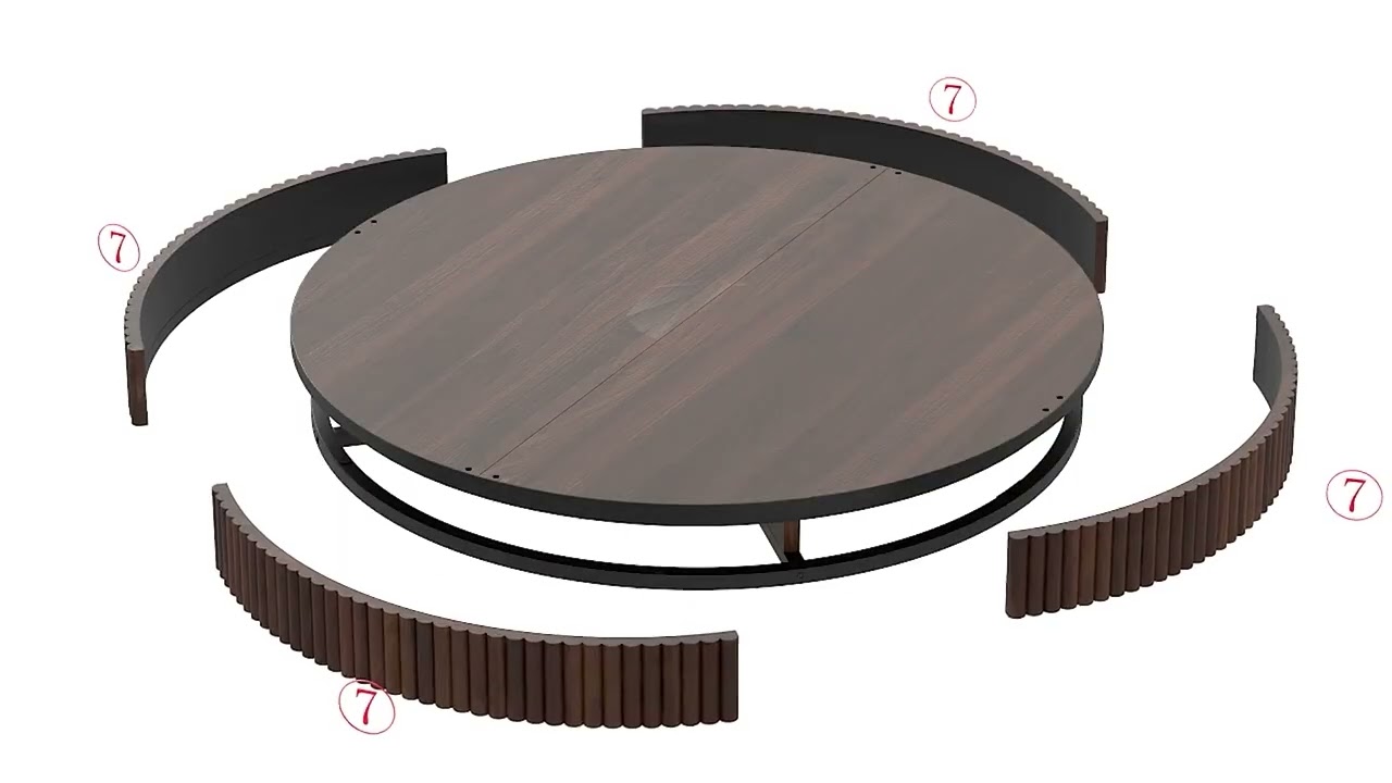 How to assemble the Storage Round Coffee Table