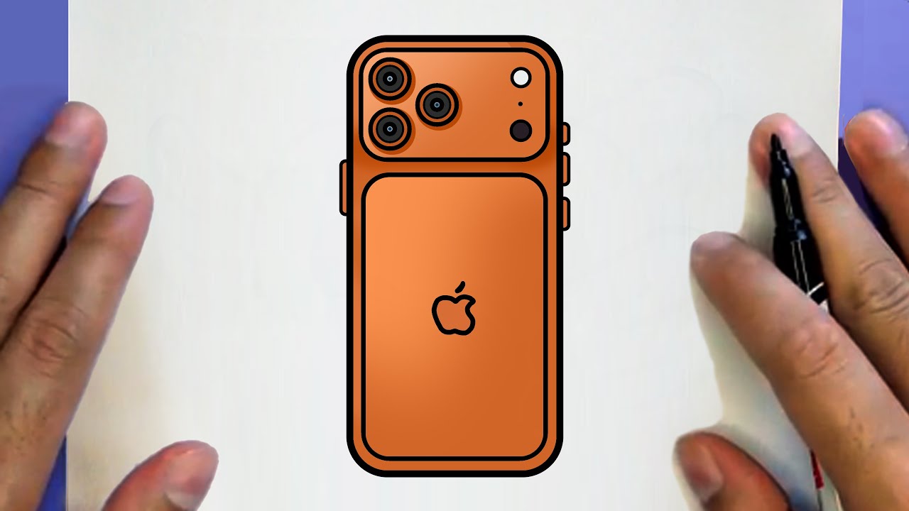 Как нарисовать iPhone 17 Pro Max, ШАГ ЗА ШАГОМ, РИСУНКИ ДЖЕКА