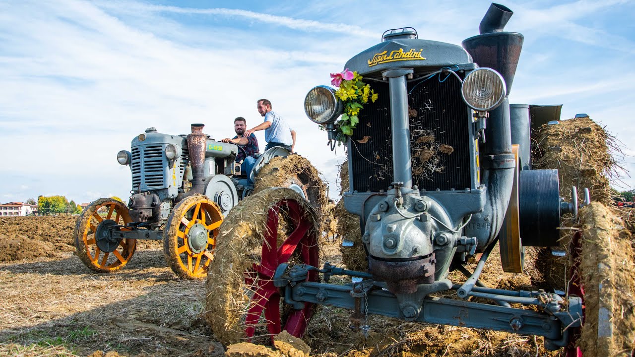 Aratura con TRATTORI STORICI (e non solo) | Landini Testa Calda - Same - Fiat - Massey Ferguson