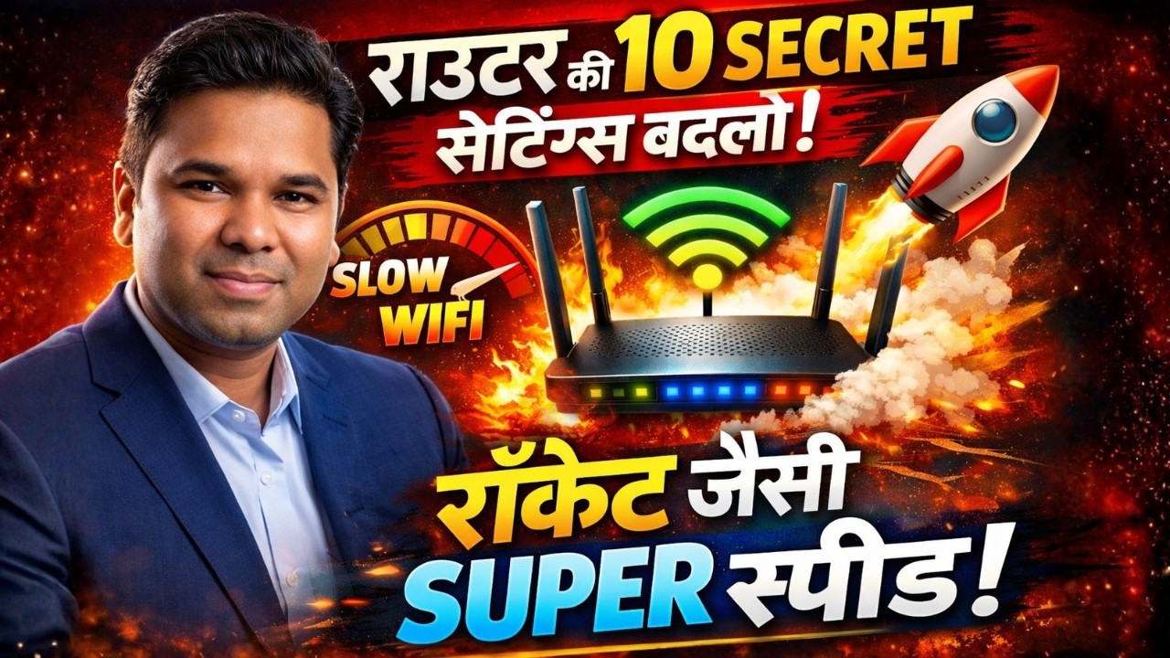 Slow WiFi? Router की ये 10 Secret Settings बदल दो, Rocket जैसी स्पीड मिलेगी! 🚀