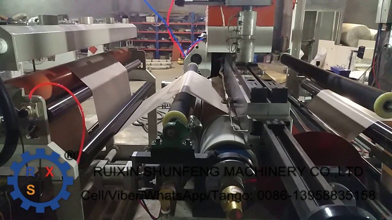 Extrusion coating machine for bag using PP woven fabric