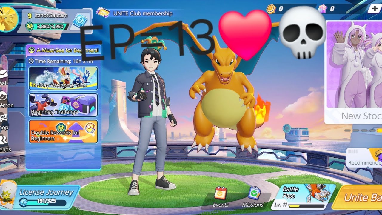 EP=13 OF POKEMON UNITE✨️॥Rank match॥@itz_not_Gautam14 #gaming #viralvideo #s26Ultra #winner #Pokemon