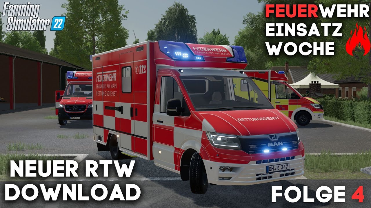 LS22 - Neuer Rettungswagen zum Download! Die Ostseewehr bekommt ein neues Fahrzeug!