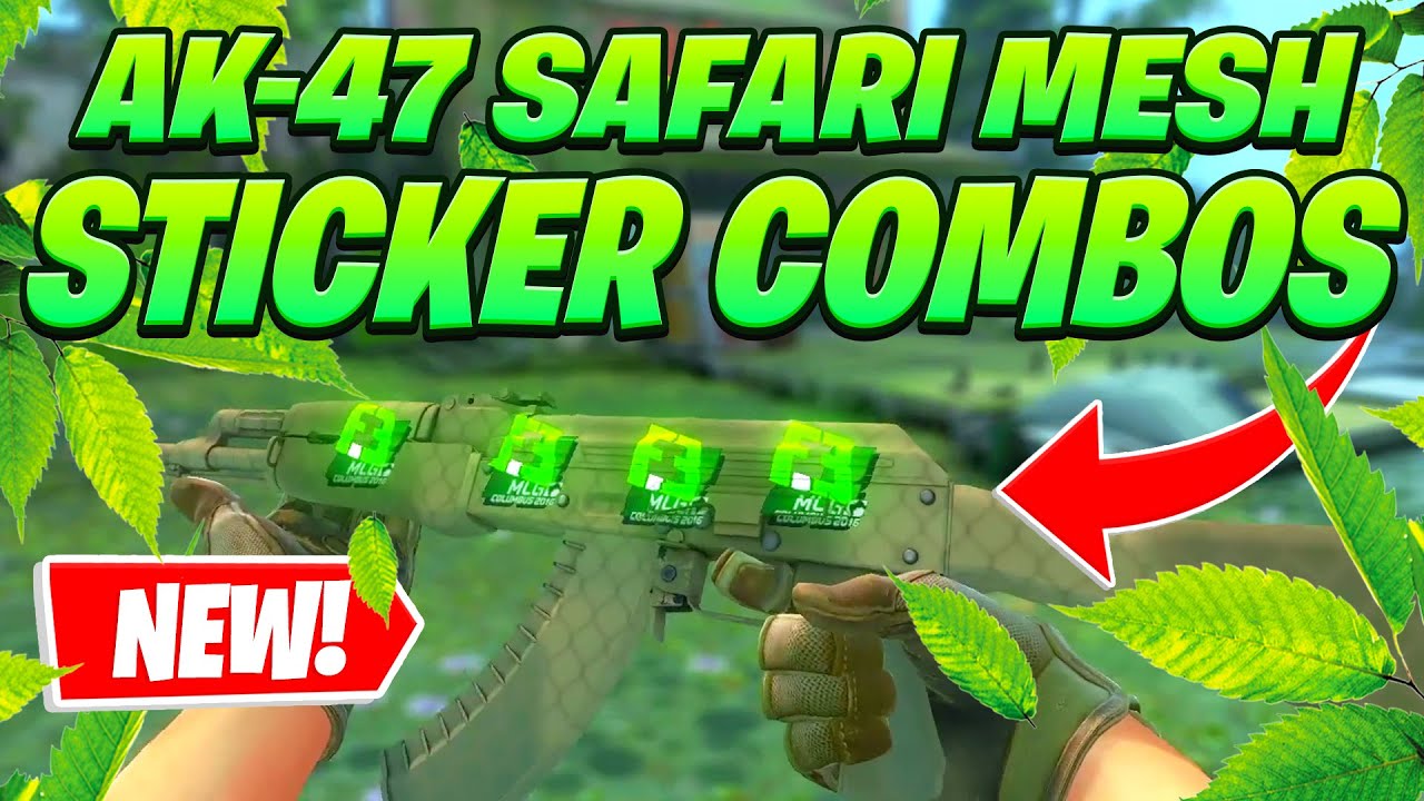 AK-47 SAFARI MESH STICKER COMBOS (2021) - CS:GO