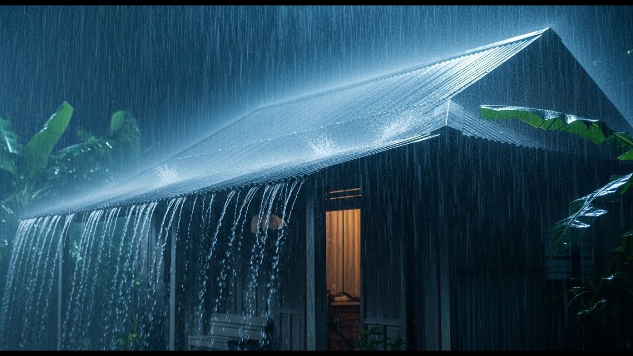 No Ads Rain Sounds for Sleeping - ASMR Rain and Thunder Sounds For Sleeping, Relaxing