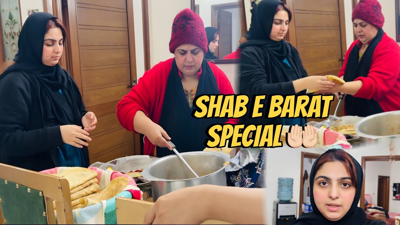 Shab e barat niaz vlog | distribution of naan and halwa 💕