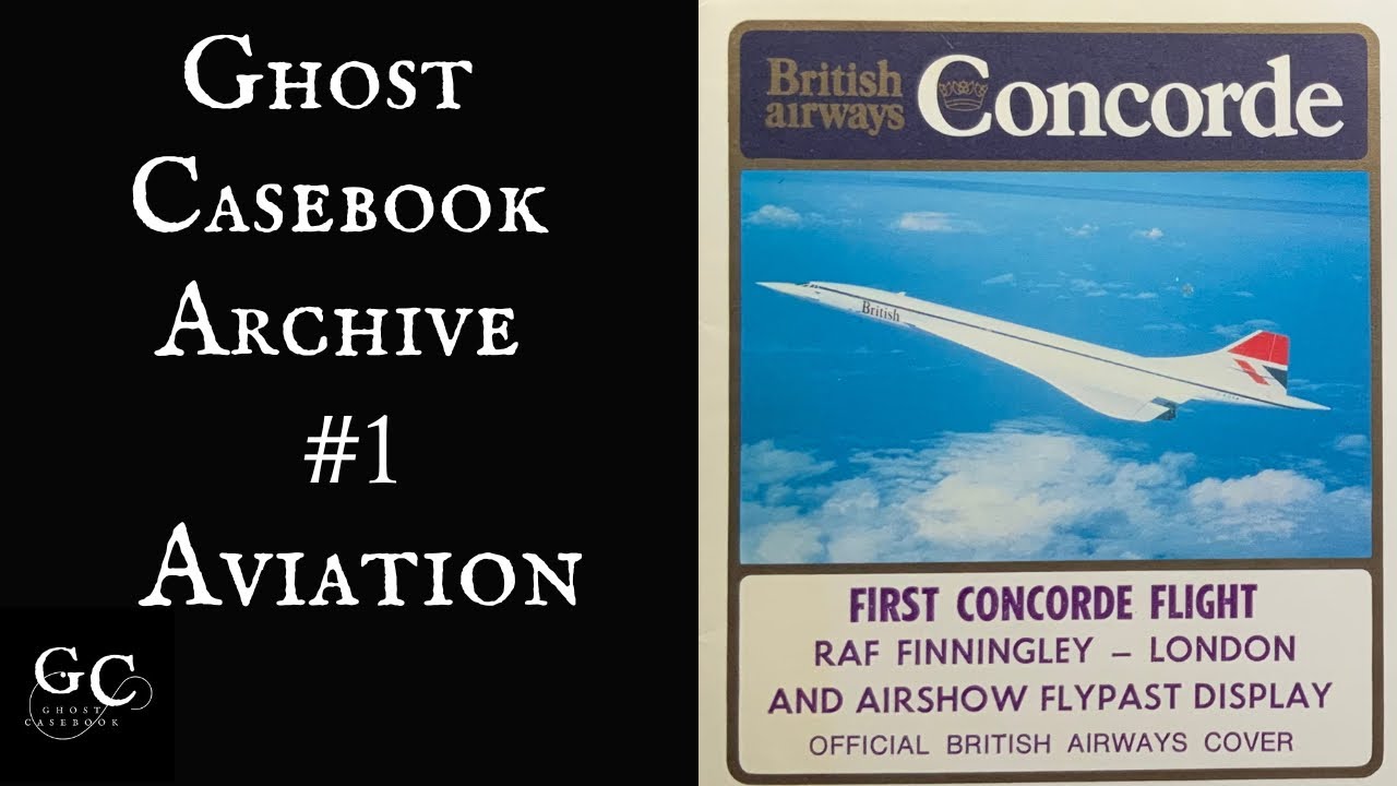 Ghost Casebook Archive #1 Aviation First Class British Airways Menu, Concorde Letter & Cover