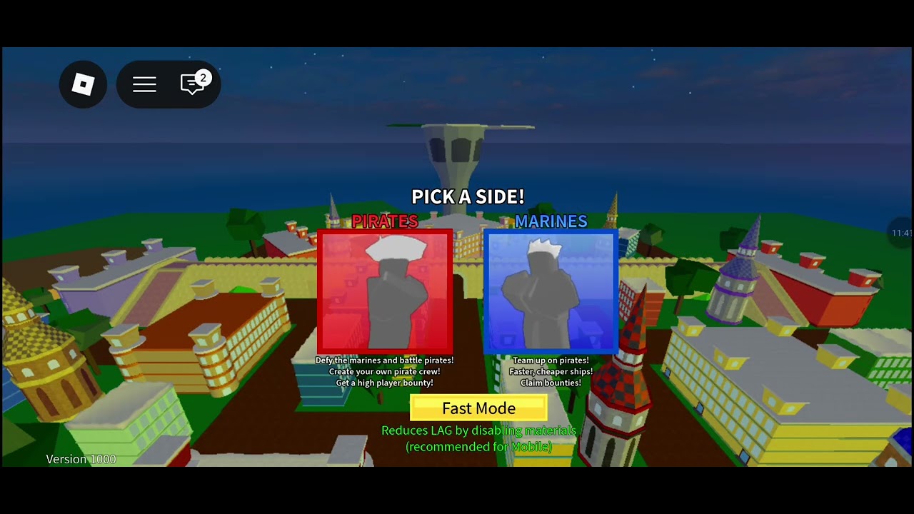 Playing blox fruits