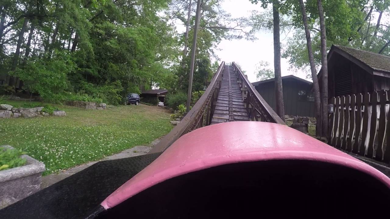 riding the 1927 Boat Chute at Lake Winnepesaukah (May 5th, 2016)