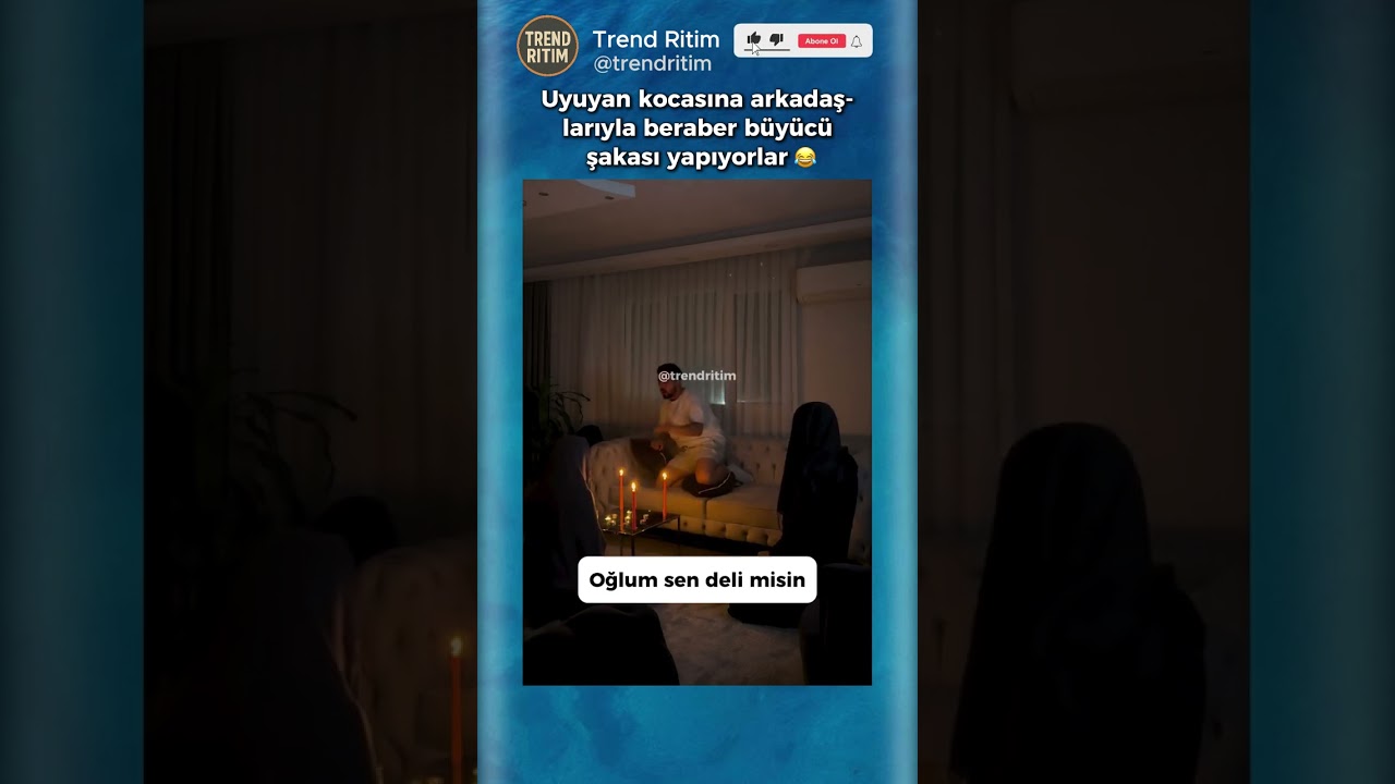 Uyuyan Kocasına Arkadaşlarıyla Beraber Şaka Yapan Kadın 😂🤣