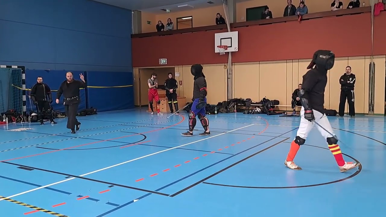 German sword and buckler 1.33 tournament 5.3.2023 N&uuml;rnberg Alexander Martzok vs. Cornelius Berthold