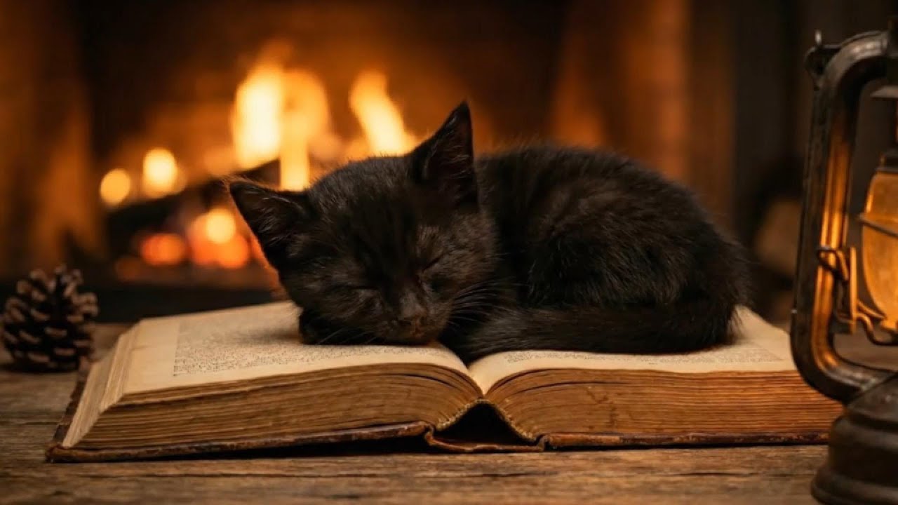 One Minute of This Sleeping Black Kitten Will Calm Your Mind Completely.