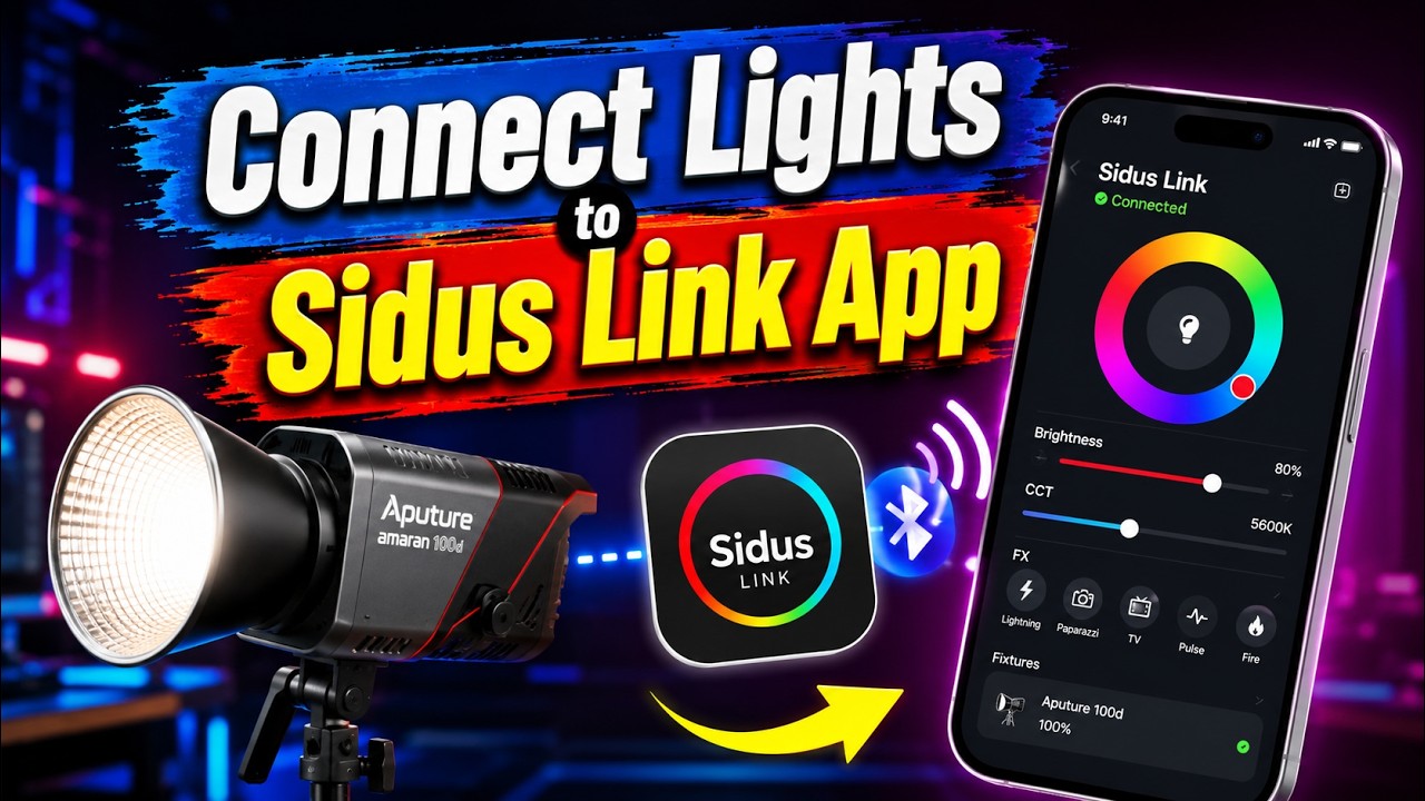 How to Connect Aputure Lights to Sidus Link App on iPhone