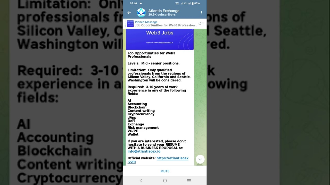 Latest Updates in Atlantis Exchange KYC and Job Opportunity. withdraw started Very soon