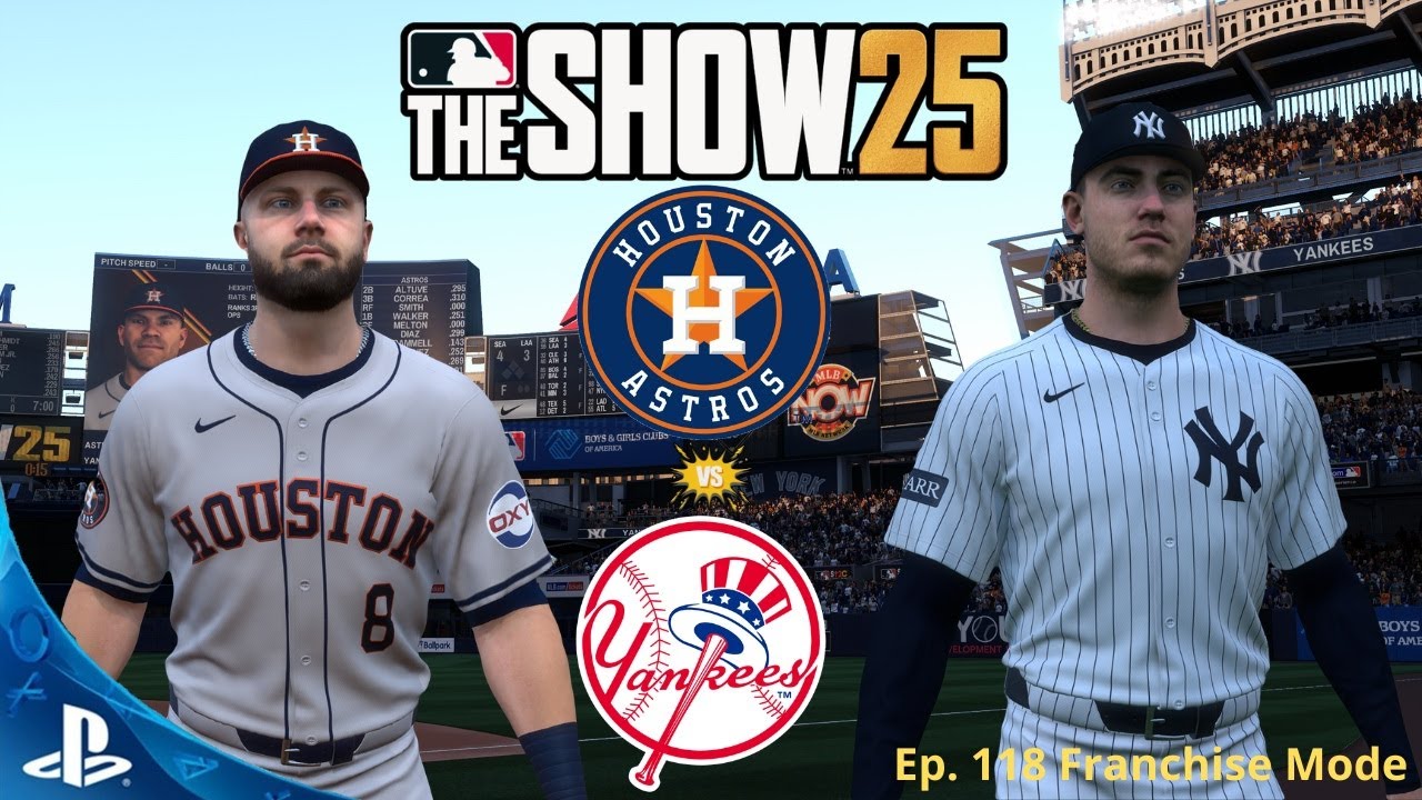 Astros vs. Yankees - MLB The Show 25 Franchise Mode PS5 Gameplay | Ep. 118
