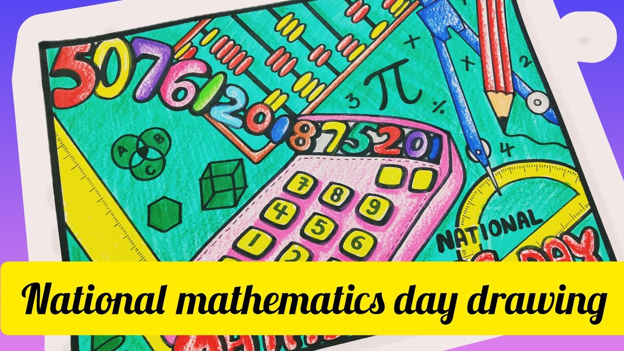 National Mathematics Day Drawing / How to Draw National Mathematics Day Poster Easy Step By Step