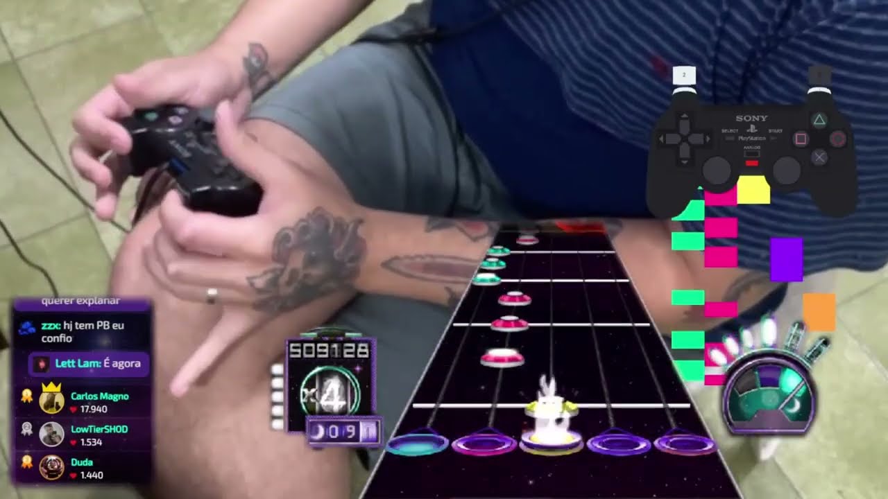 (DUALSHOCK) GH3: THROUGH THE FIRE AND FLAMES 1ST PLACE WORLD RECORD 909k & 911k - 99%