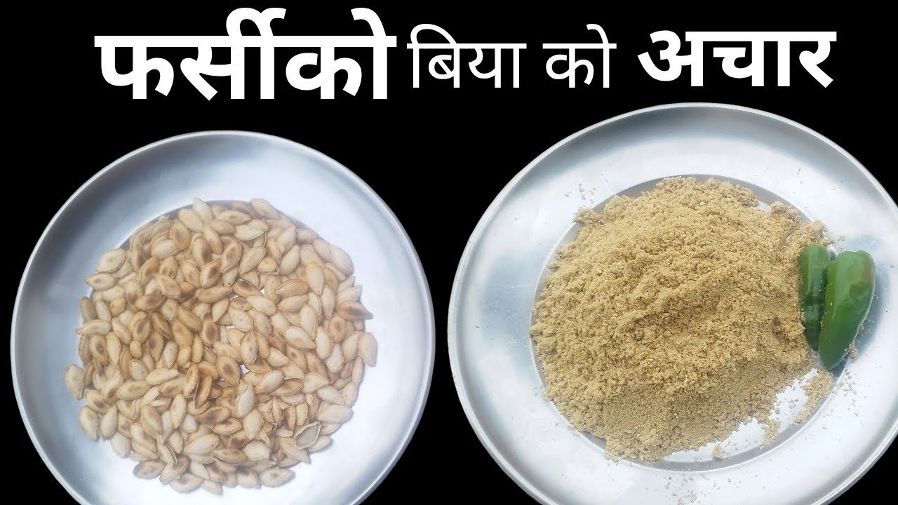 फर्सी को विया को अचार ||  How to make  pumpkin seeds achar || फर्सी बीया अचार रेसेपी ||