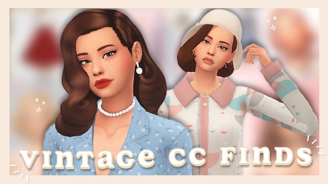 VINTAGE CC FINDS 👛 | Los Sims 4 Contenido Personalizado Haul | Maxis Match