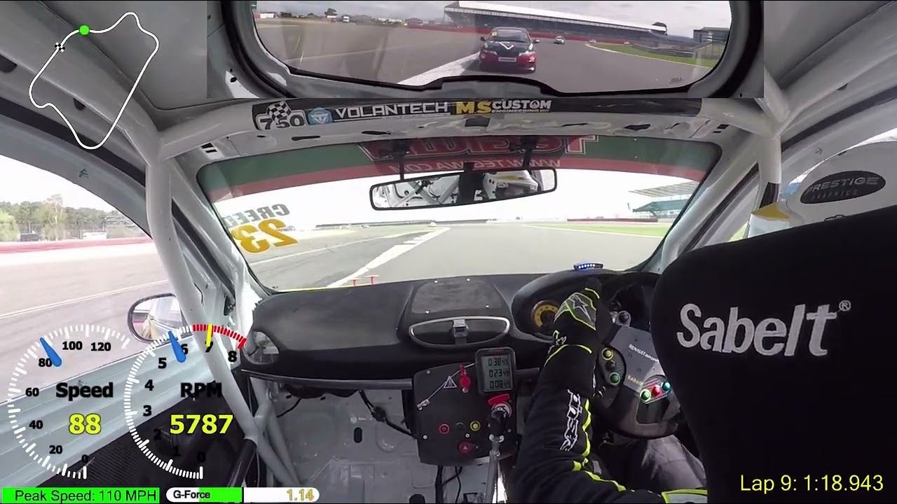 Supercharged Clio 200 - Silverstone international 750MC Roadsport Race Part 1 due to red flag 🏁