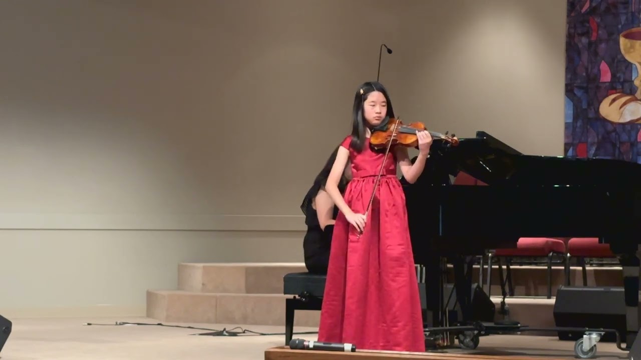 Evelyn Kao (12) Playing Wieniawski Concerto No.2 Mvt.1