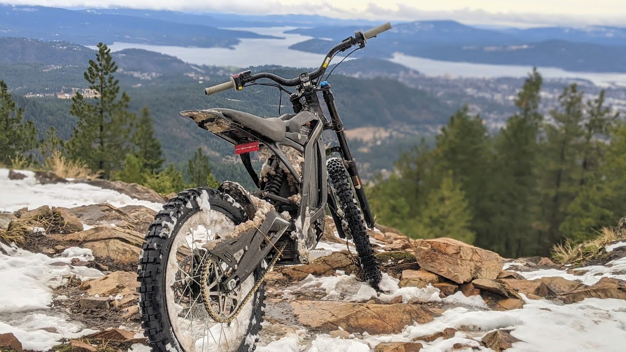E Bikes VS Mud and Snow - We Didn’t Win... Sur Ron X