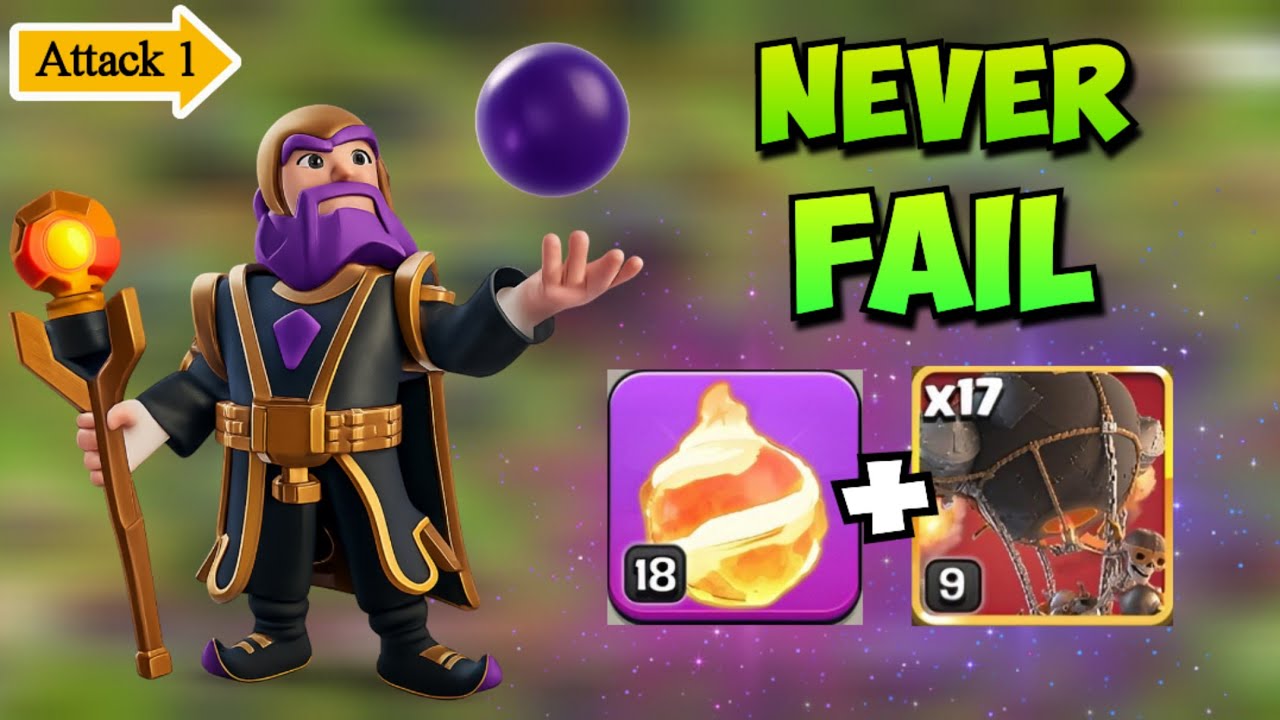 Proven 💯 Fireball Rocket Loon Army for TH13 | EASY 3 Star
